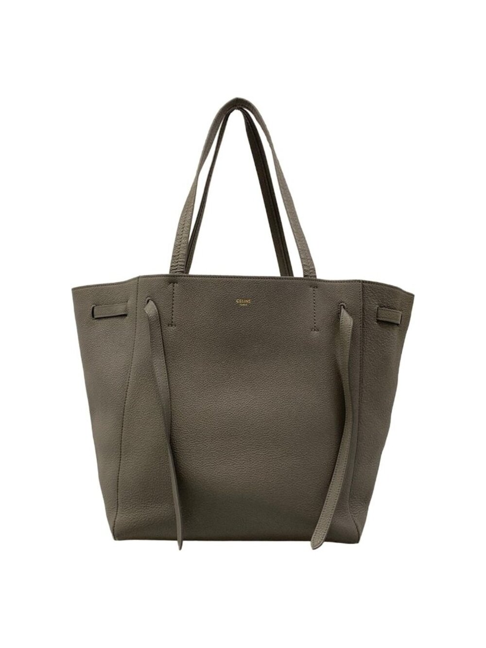 Celine Tote Bag Cabas Phantom Small with Belt Gray